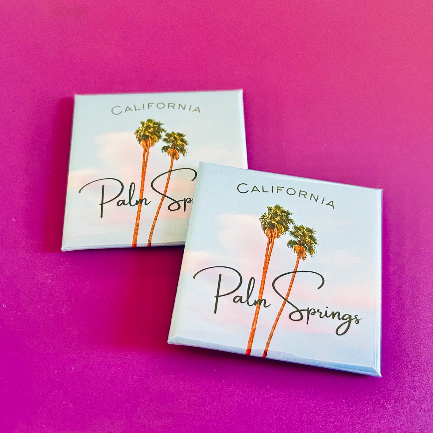 Minimalist Palm Springs Magnet – California Palm Tree Souvenir