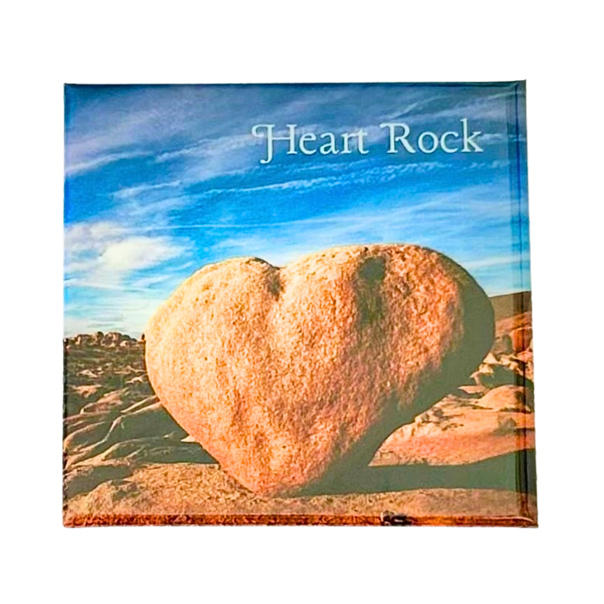 Heart Rock Joshua Tree magnet featuring iconic desert rock formation in California