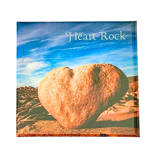 Heart Rock Joshua Tree magnet featuring iconic desert rock formation in California