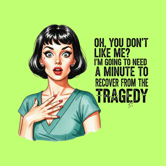 Sassy Housewives fridge magnet – Oh, You Don't Like Me? I'm Going to Need a Minute to Recover from the Tragedy